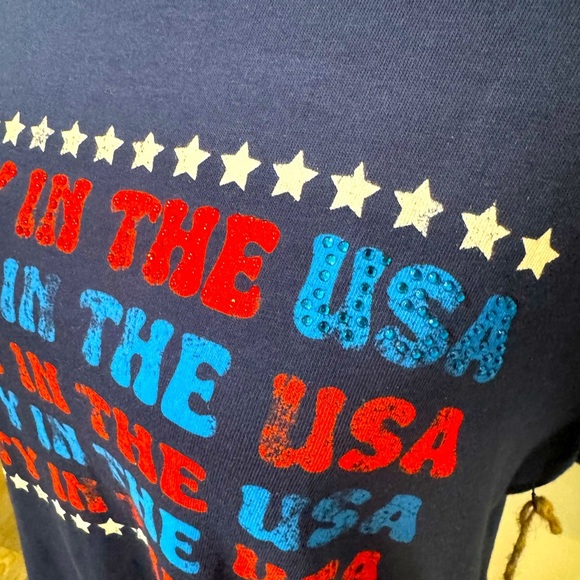 Love Dazed Junior XL, Patriotic July 4th with this "Party in the USA" Shirt - Picture 3 of 10